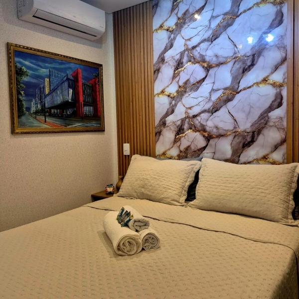Studio Moderno com Ar e Piscina Republica Mackenzie