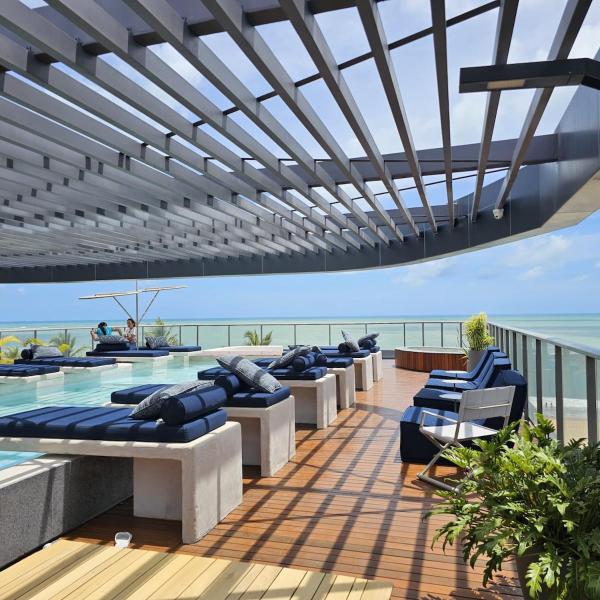 Vista Mar de Cinema no Caribessa - Pé na Areia!