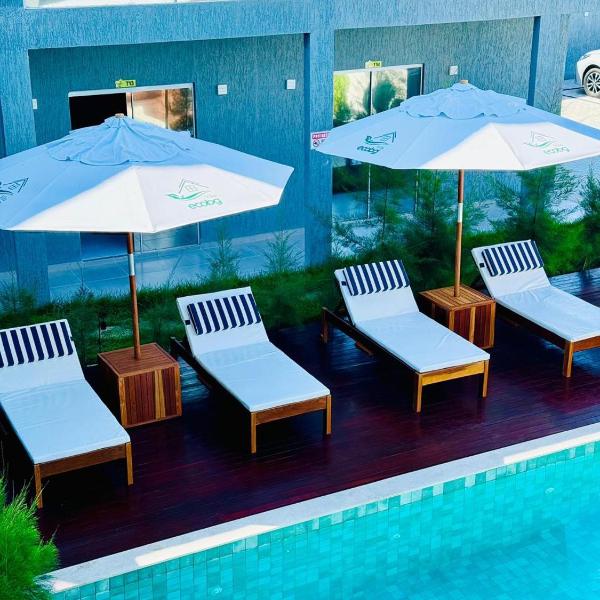 Flat em Barra Grande no Vila Eco Barra com piscina AP 217