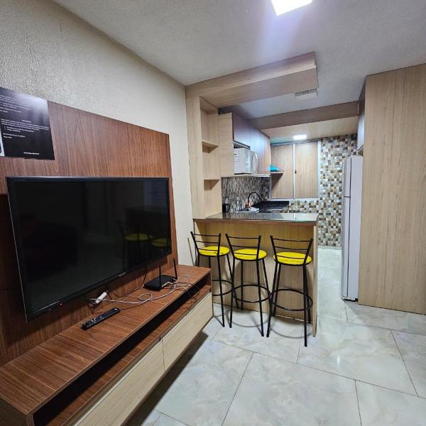 O 353 Apartamento mobiliado completo 02 quartos com garagem - Foto 4