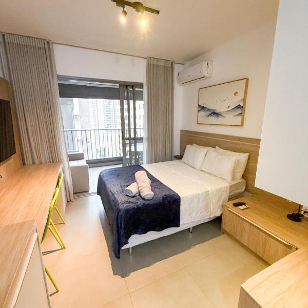 Novo e completo Studio em Moema-14 andar-ONJurupis