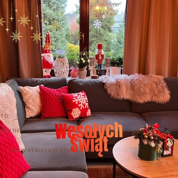 LAWENDOWA PRZYSTAŃ - dom nad rzeką - Brenna, 10 osób, sauna, balia z jacuzzi, ogród, plac zabaw, отель в городе Бренна