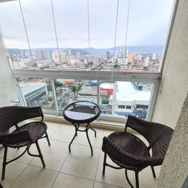 Apartamento Moderno 1 Quarto em Santos, Próximo à Praia e Comércio