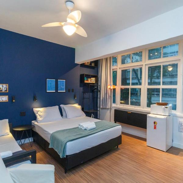 Studio Copa Vizinhança Residencial | 650m do Metro