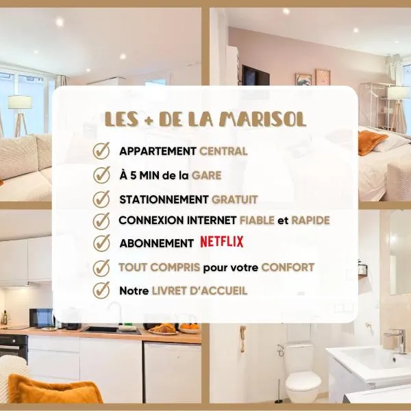 La Marisol - Central, Cozy & 5 min Gare, hotel di Saint-Brieuc