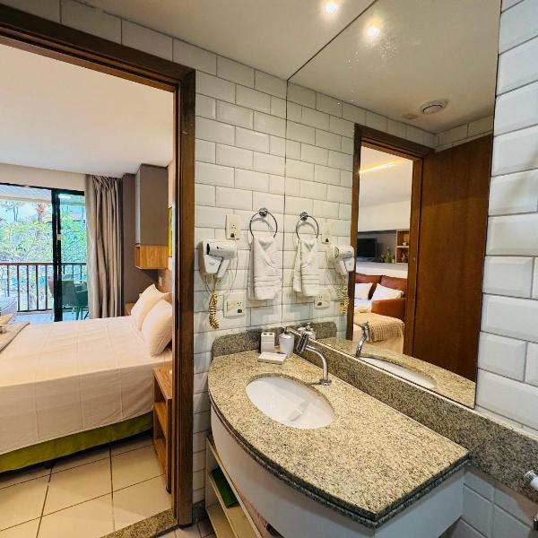 Flat c/ Vista da Piscina na Beira-Mar de Muro Alto | Marulhos F206 - By Anfitrião Legal - Foto 3