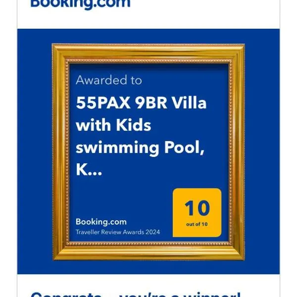 15PAX 3 BR, Kids Swimming Pool, Pool table, BBQ near Spice ARENA, Airport Penang, hotel v destinaci Bayan Lepas