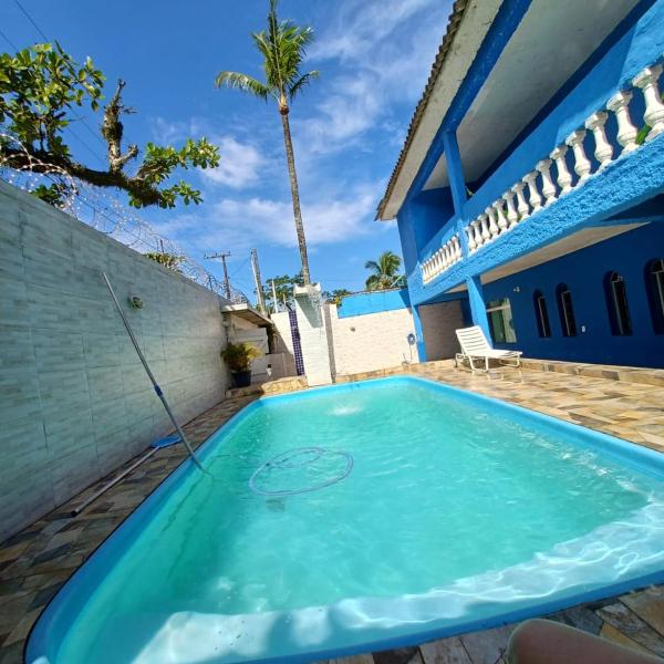 Casa Azul a 350m da Praia do Mar Casado Guarujá