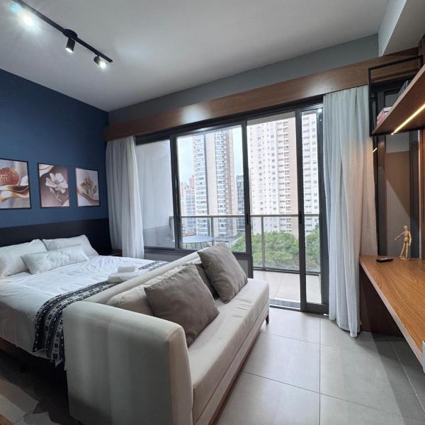 Ap Vila Olímpia com vaga e vista para Piscina - Próx Faria Lima