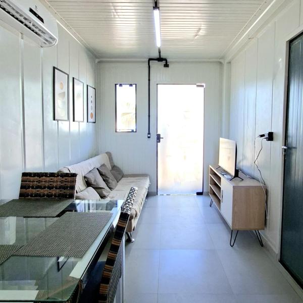 ContainerHome na Praia do Campeche com Ar Condidionado