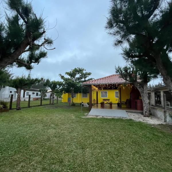 Casa amarela 100 m do mar,conforto,tranquilidade! Churrasqueira,3 quartos,wifi! - Foto 5