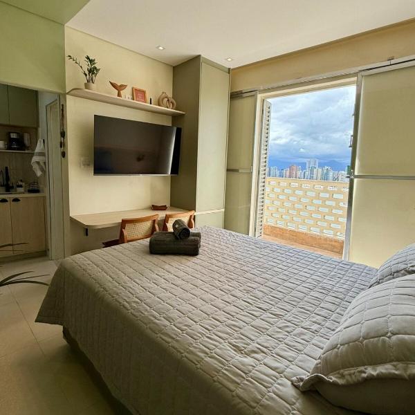 Vista Mar Pé na Areia Studio novo e elegante