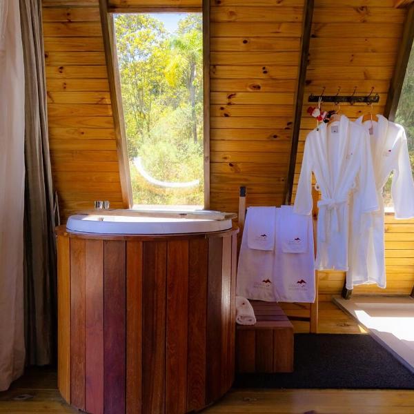 Chale Alcantara Jacuzzi, Lareira e Deck com Vista - Foto 3