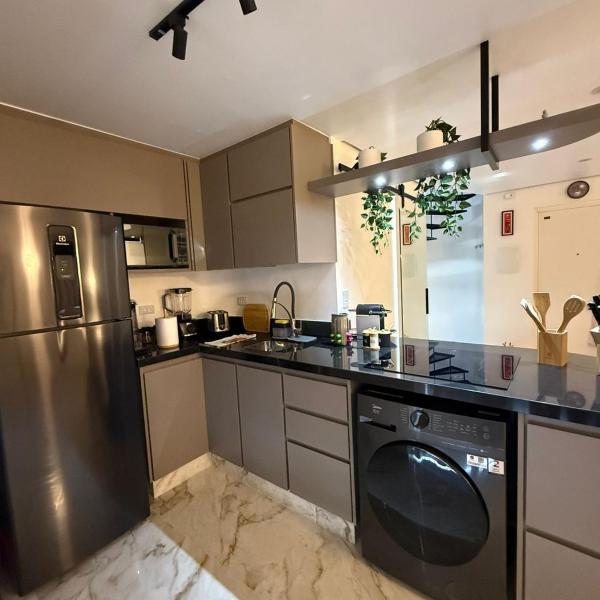 Apartamento sofisticado no Itaim Bibi com garagem e vista