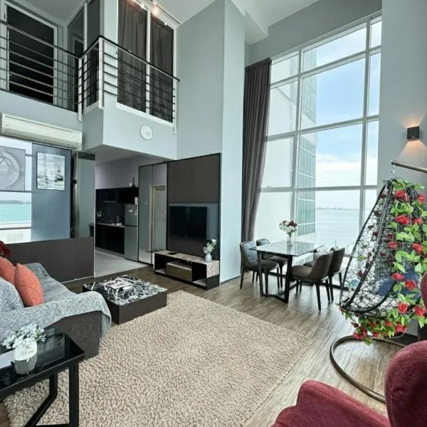 Romatic Seaview Maritime Suite near Jelutong by Golden Hour 0706, hotel i George Town