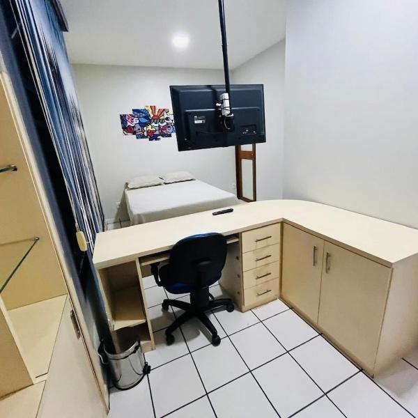Flat confortável com área home office e garagem - Foto 4