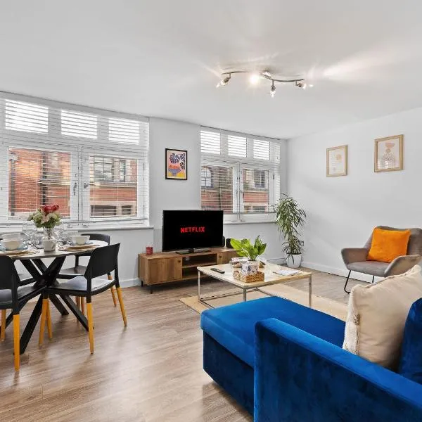 City Centre 2-Bed 2-Bath Free Parking Near Motorpoint Arena, hotel i Nottingham