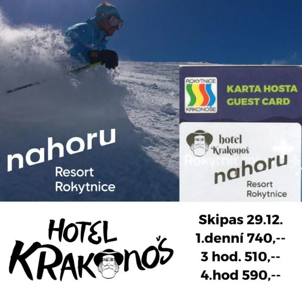 Hotel Krakonos, hotel i Rokytnice nad Jizerou