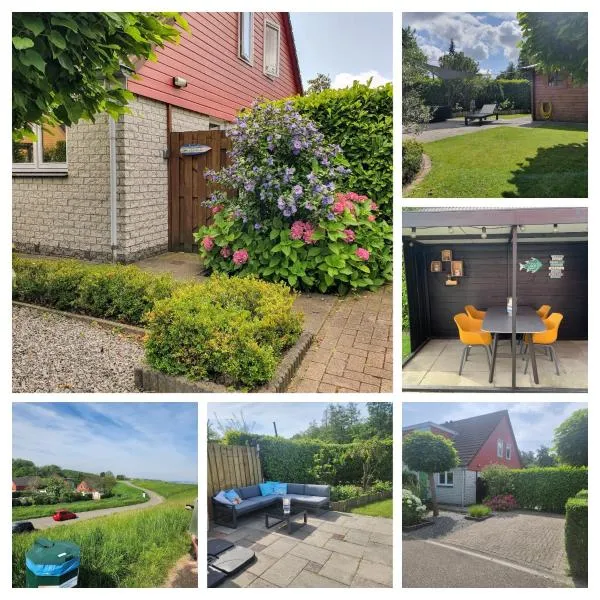 Vakantiehuis op Villapark Oesterbaai aan zee , met speeltuin grenzend aan de tuin, hotel en Wemeldinge