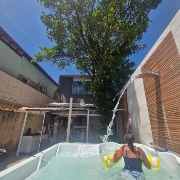 Casa na Praia Grande c Banheira Hidro para Família