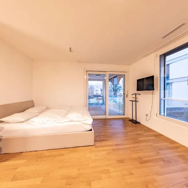 The R Apartment Vogelberg, Gym, Balkon, Parking, hotel din Balsthal