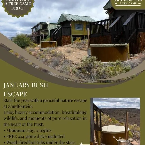 Zandfontein Bush Camp and Game Farm, hotel in Platdrift