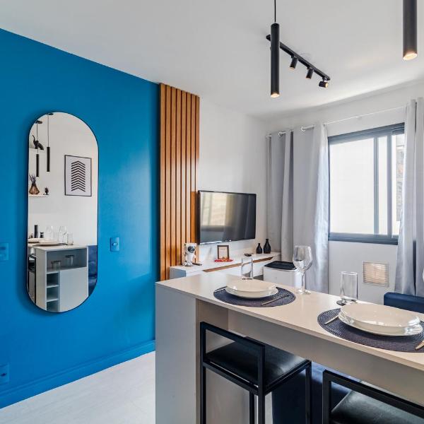 B603 Apartamento Luxo com Vaga e Ar Cond Próx Liberdade, 25 Março e Brás