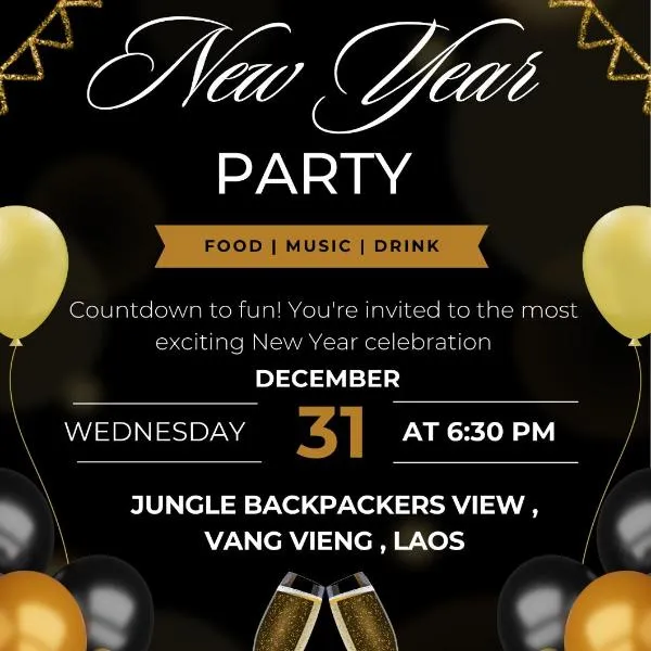 Jungle Backpackers View, hotel v destinaci Vang Vieng