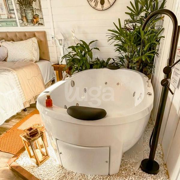 Cabana Coração: Romantismo, Banheira e Natureza - Foto 3
