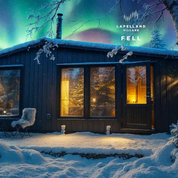 Lapland Landscape XXL Cabin with Nature View, Sauna, Fireplace & Kitchen, Sodankylä, Luosto, Fell Village, hotel in Luosto