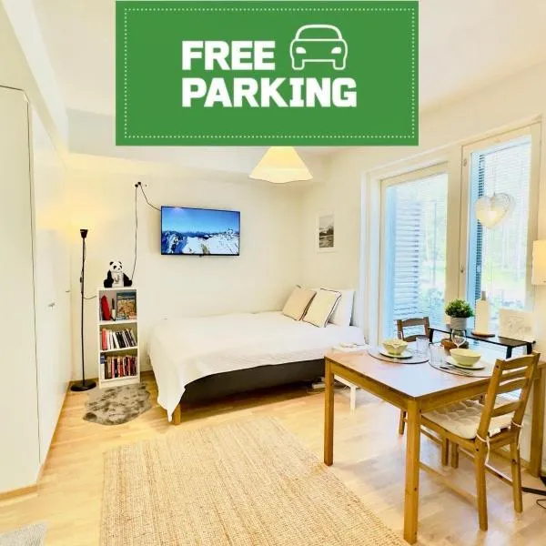 Brand New Studio surrounded by forest, готель у Турку