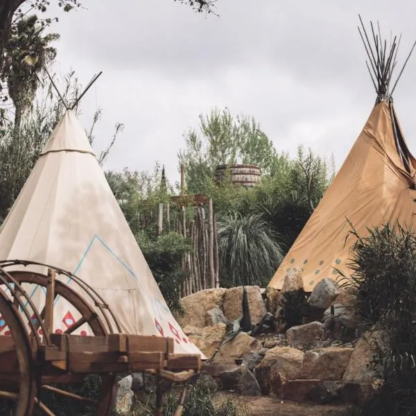 그리모에 위치한 호텔 Logement insolite glamping tipi et lodge Var Grimaud