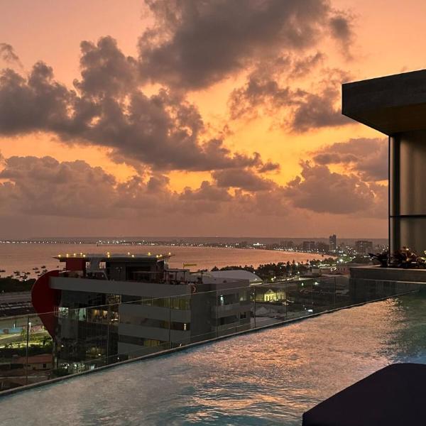 High Standard Studio Side Sea View Balcony Pajuçara New Time 524 - Foto 4