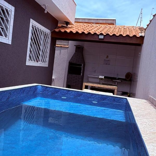 Casa de Praia com piscina, Cibratel II-Itanhaém para 6 pessoas
