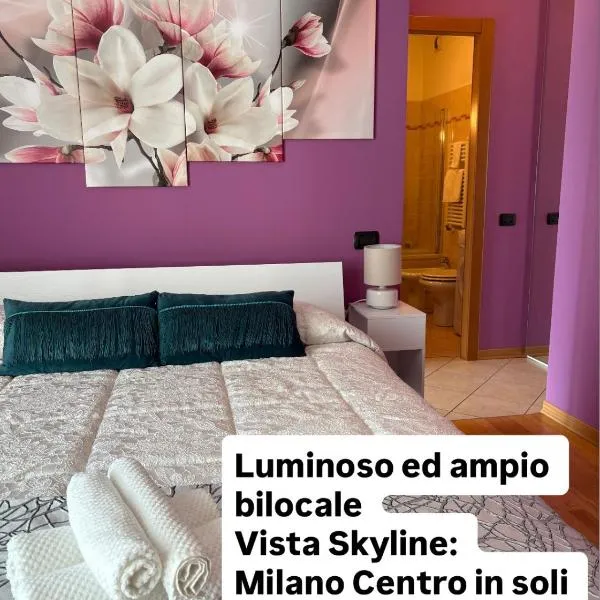 Skyline 15 Milano - Panoramic Apartment and Free Parking - Metro M1, hotel a Milano