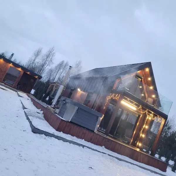 Domek nad Jeziorkiem Sauna -Silownia-Balia, hotel a Waliska