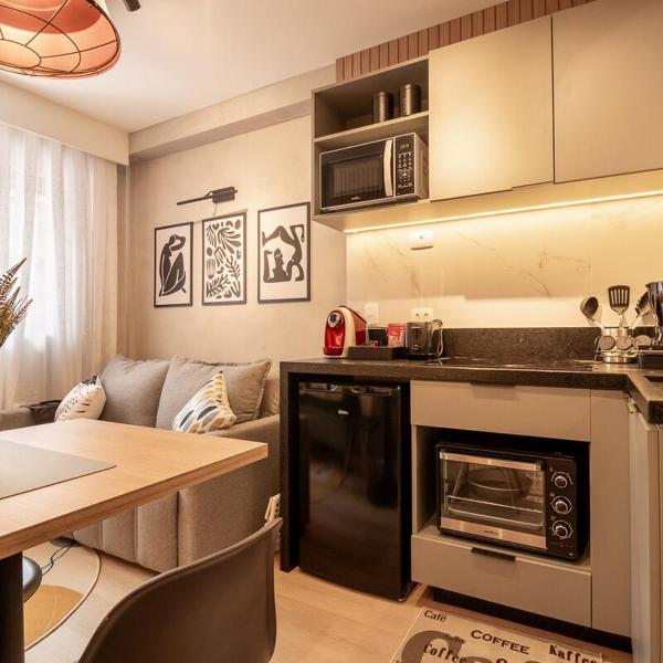 Apartamento novo e completo com garagem, no centro de Curitiba - Foto 3