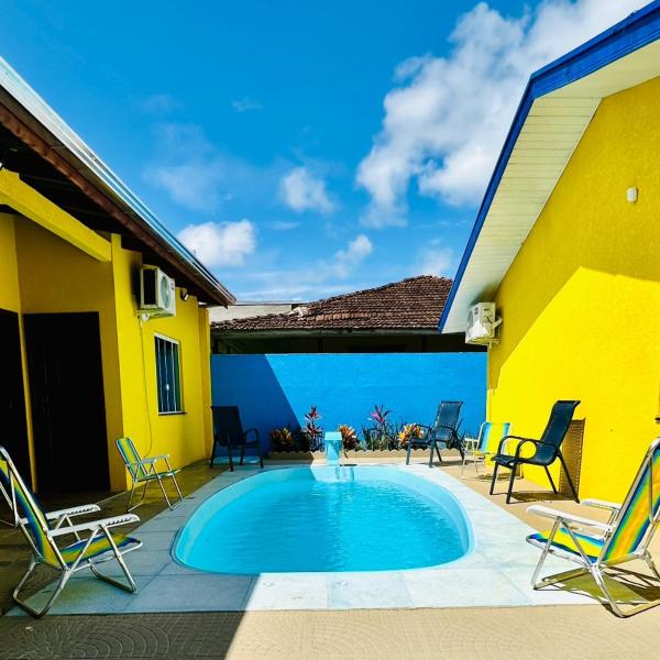 Casa Amarela, Piscina, Churrasqueira da Perto Praia