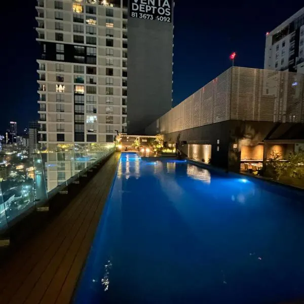 Premium suite en Santa Lucia, alberca, gym, kids club, estacionamiento 307, hotel a Monterrey