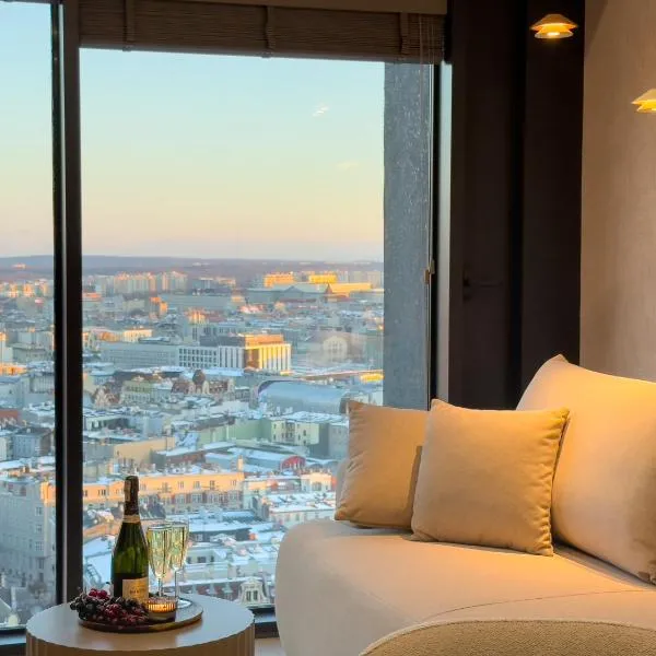 URBAN APARTMENTS Global Skyline - 22th Floor No 17 -Free Garage - LUXURY, hotel v Katovicích