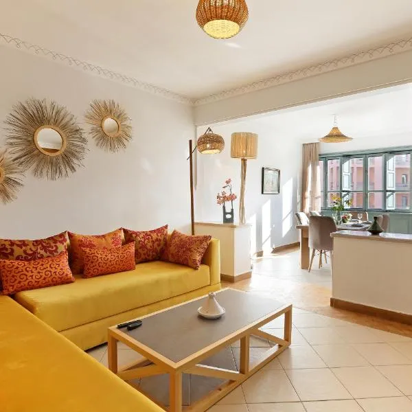 Spacious 3Br Apartment-Pool&AC- Heart of Marrakech- Hivernage, Hotel in Marrakesch