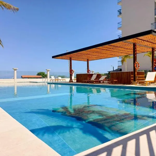 Apartamento frente al mar Santa Marta cerca al aeropuerto – hotel w mieście Santa Marta