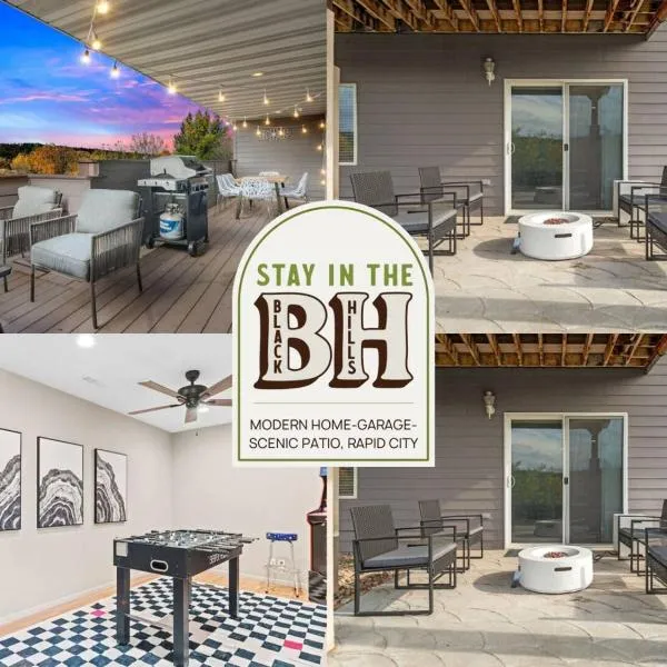 Modern Home-Garage-Scenic Patio, hotel in Rapid City