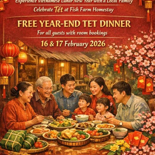 Fish Farm Homestay 1，位于Xóm Soi (1)的酒店