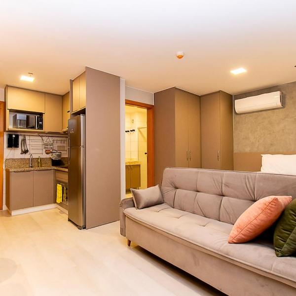 Completo, Lazer e shopping, ar condicionado, wifi e garagem inclusa - Apt DF Plaza