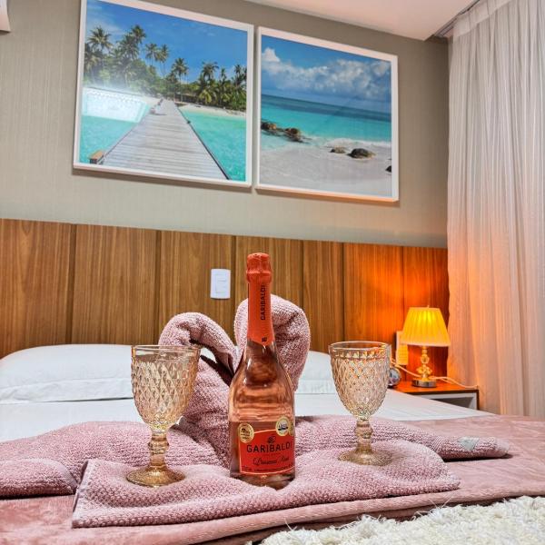 Magnífico APARTAMENTO de Charme - 3 quartos AR CONDICIONADOS SPLIT - Beira Mar, 2 banheiros, 2 Vagas Garagem, 4 Varandas, 2 Elevadores, Redes para Descanso, Wi-Fi, Air Fryer, Disney Plus, HBO Max, Cadeiras de Praia e Caixa Térmica - Foto 4