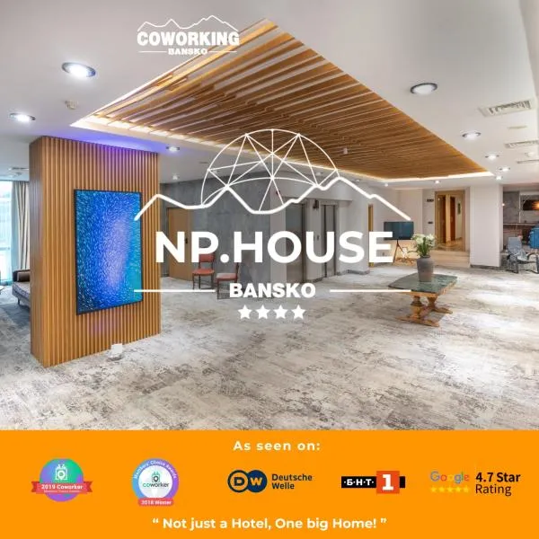 NP House- Social Hotel&Coworking by Networking Premium, Free Ski Shuttle, hótel í Bansko