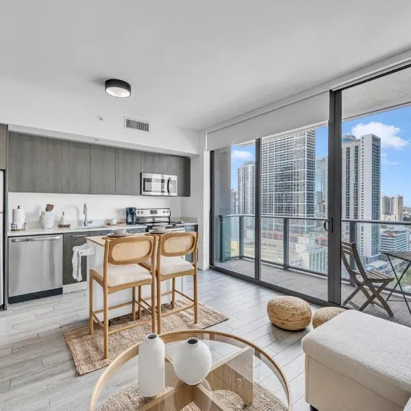 Casas Collection - Luxury High-Rise Condos - Downtown Miami - Pool & Gym - City & Ocean Views, отель в Майами