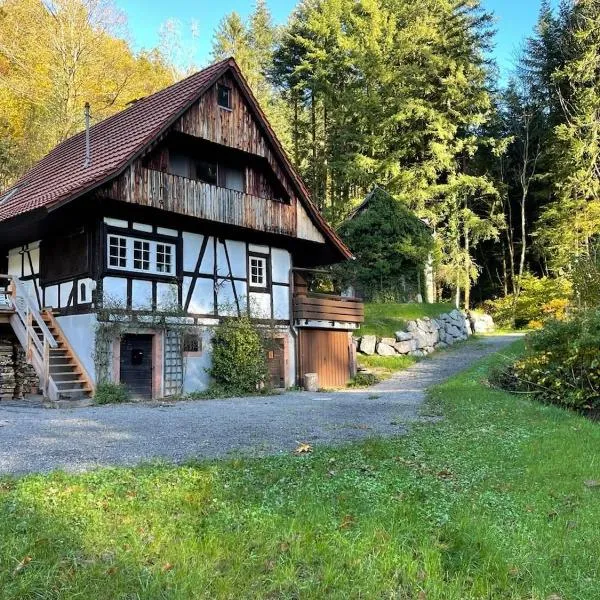 Schwarzwaldhütte am Bach mit Sauna, hotel em Nordrach