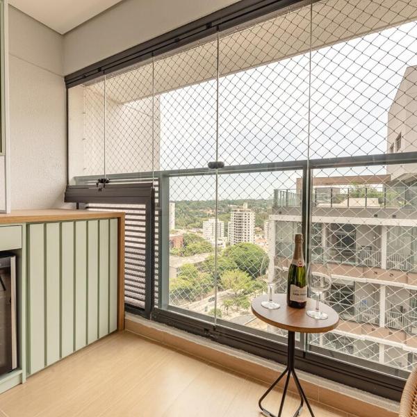 Studio top 20º andar 150 m do metro Brooklin com piscina - Foto 3